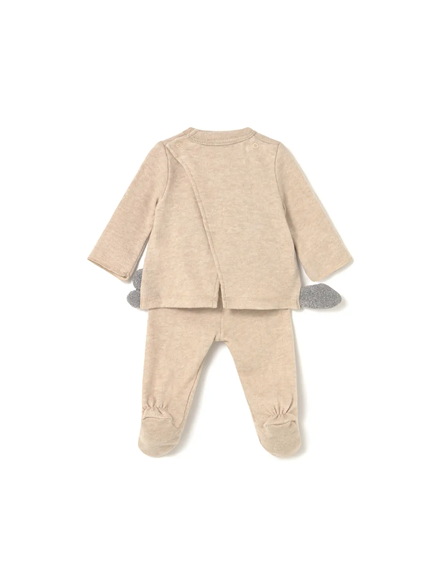 MAYORAL | Baby Set 2-teilig Langarmshirt und Stramplerhose | beige