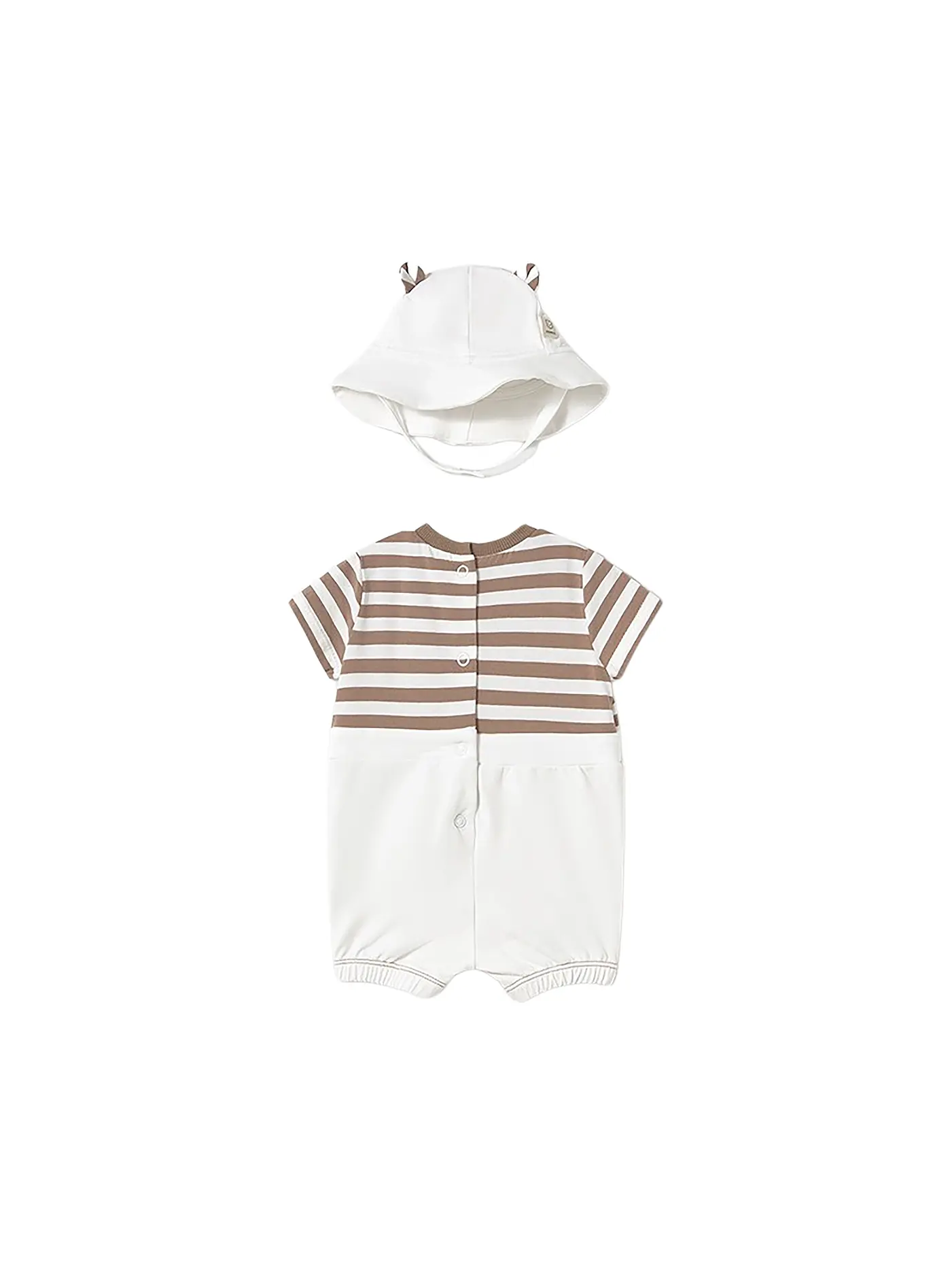 MAYORAL | Baby Set 2-teilig Strampler und Mütze | creme