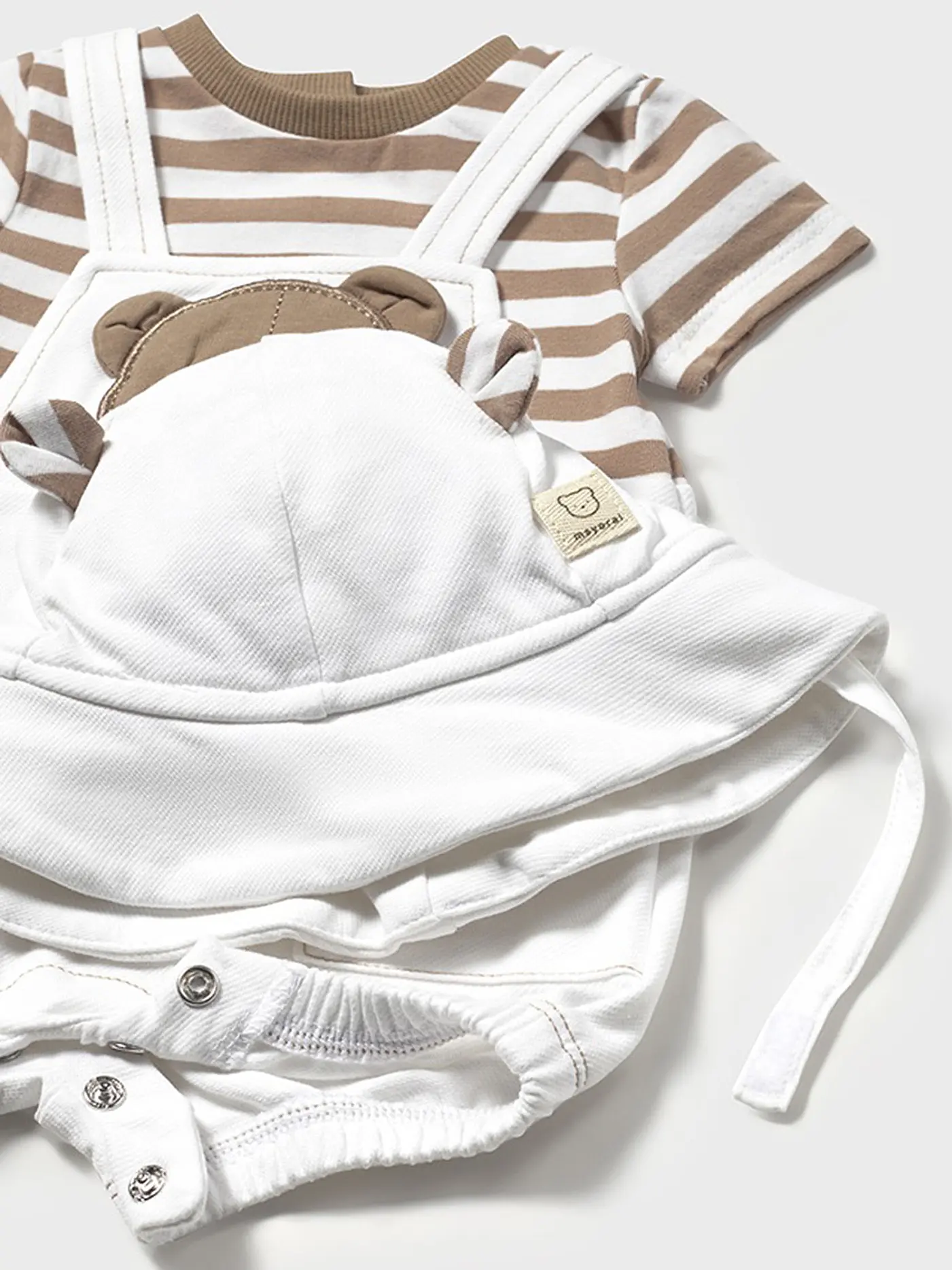 MAYORAL | Baby Set 2-teilig Strampler und Mütze | creme