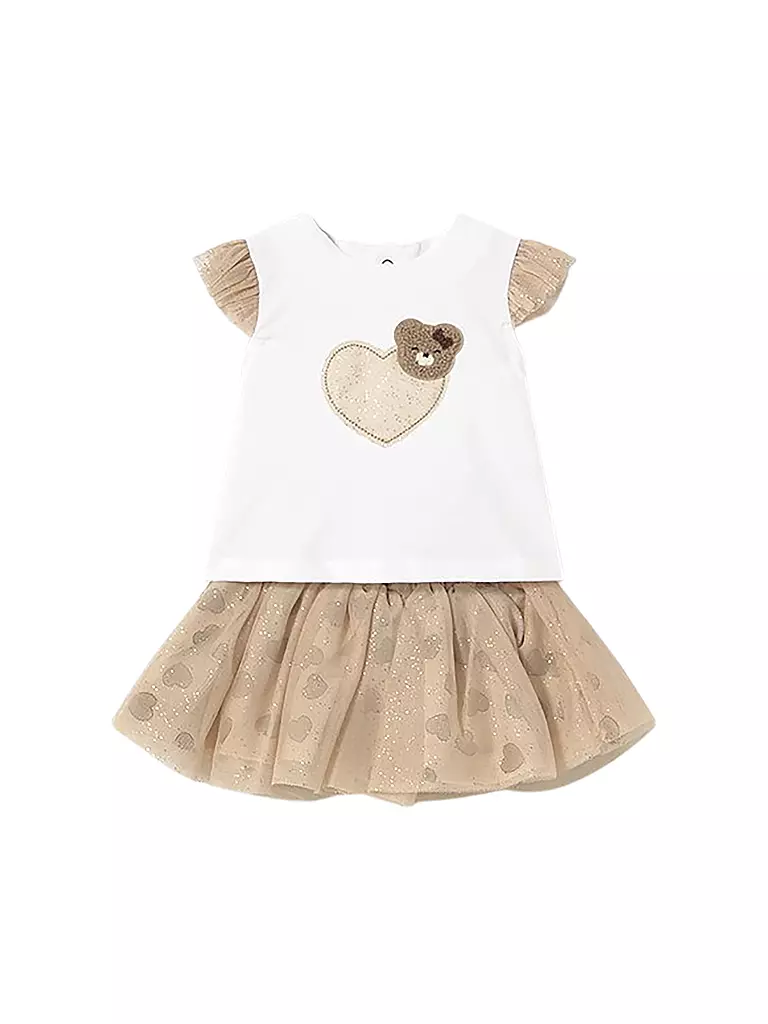 MAYORAL | Baby Set 2-teilig T-Shirt und Rock | beige