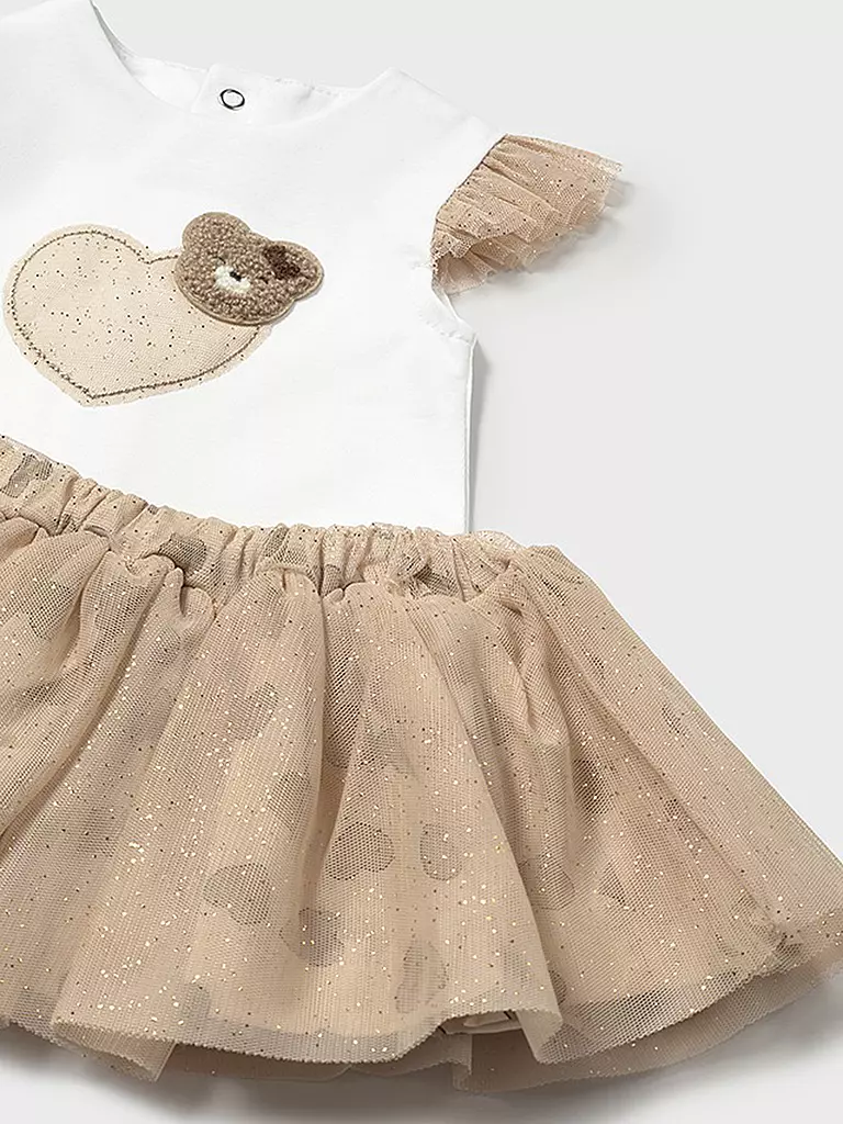 MAYORAL | Baby Set 2-teilig T-Shirt und Rock | beige