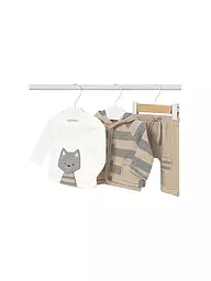 MAYORAL | Baby Set 3-teilig Jacke, Langarmshirt und Hose | beige