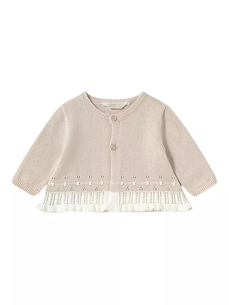 MAYORAL | Baby Set 3-teilig Langarmshirt, Strickjacke und Leggings | beige