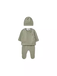 MAYORAL | Baby Set 3-teilig Pullover, Hose und Mütze | Grün