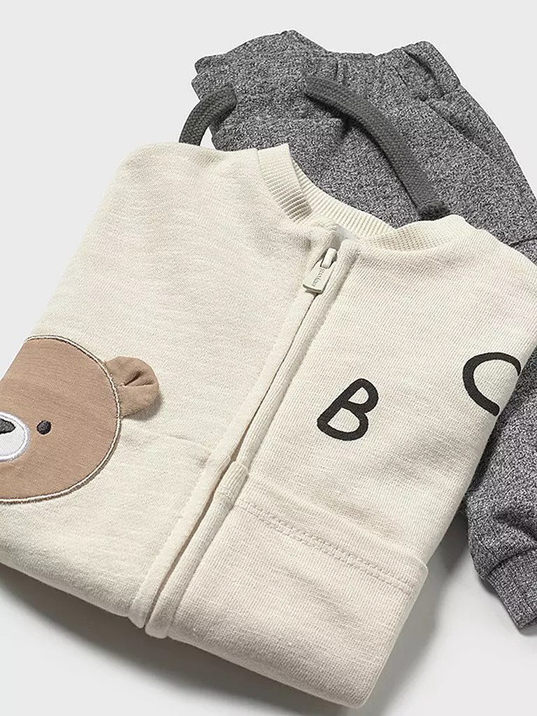 MAYORAL | Baby Set 3-teilig T-Shirt, Jacke und Hose | beige