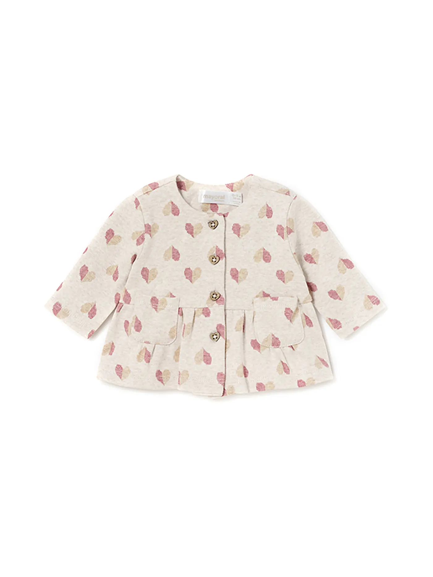 MAYORAL | Baby Set 3-tlg. Sweatjacke Langarmshirt Jogginghose  | rosa