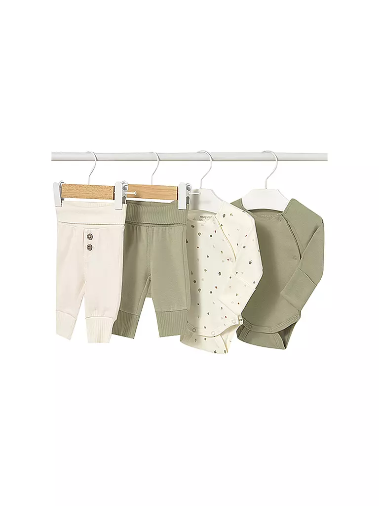 MAYORAL | Baby Set 4-teilig Bodys und Hosen | grün