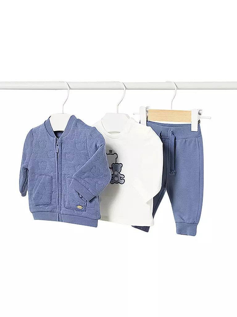 MAYORAL | Baby Set Jacke, Shirt und Hose 3-teilig | blau