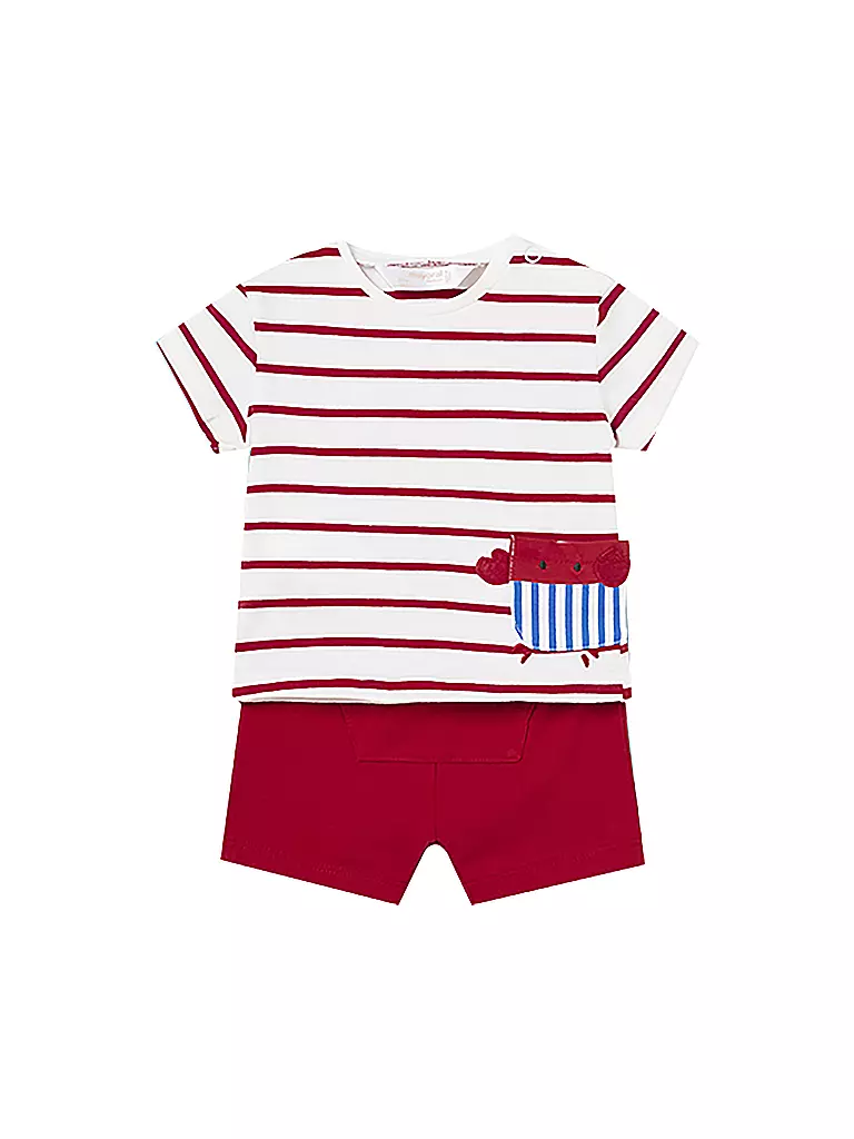 MAYORAL | Baby Set T-Shirt und Shorts 4 teilig | hellblau