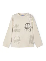 MAYORAL | Jungen Langarmshirt  | beige