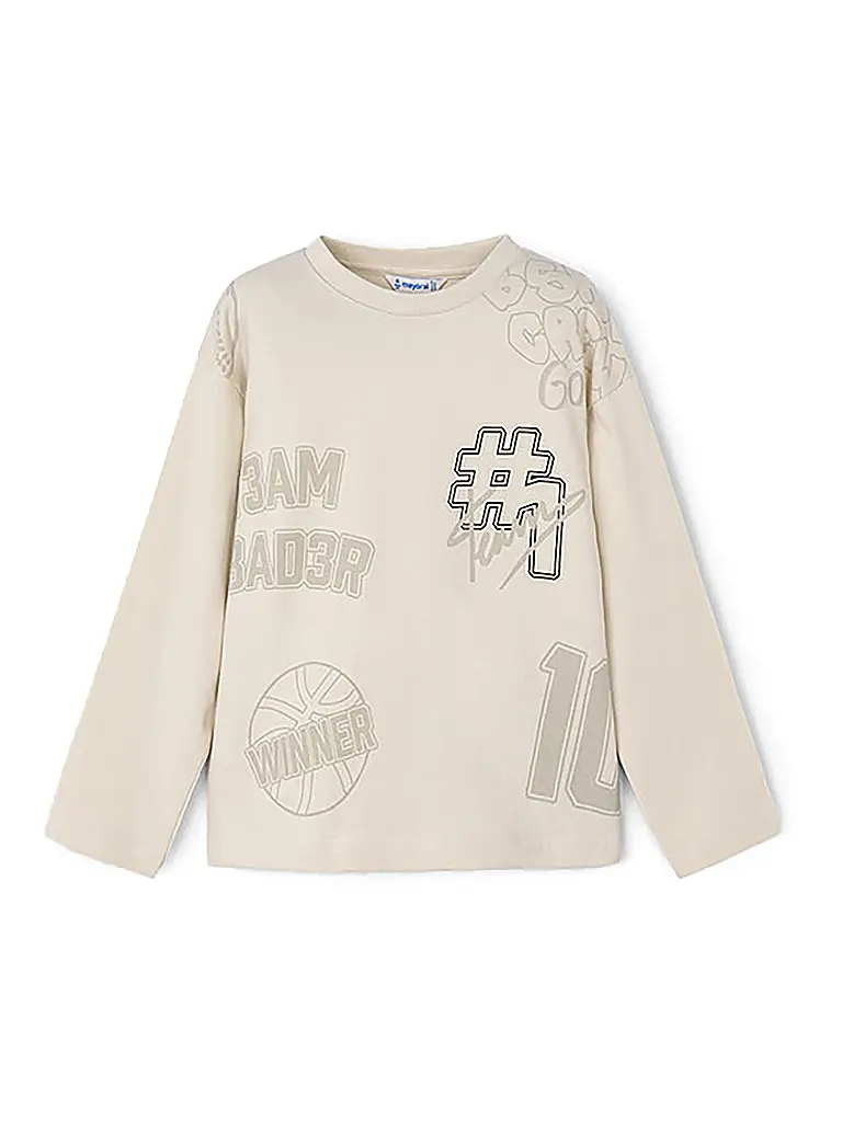 MAYORAL | Jungen Langarmshirt  | beige