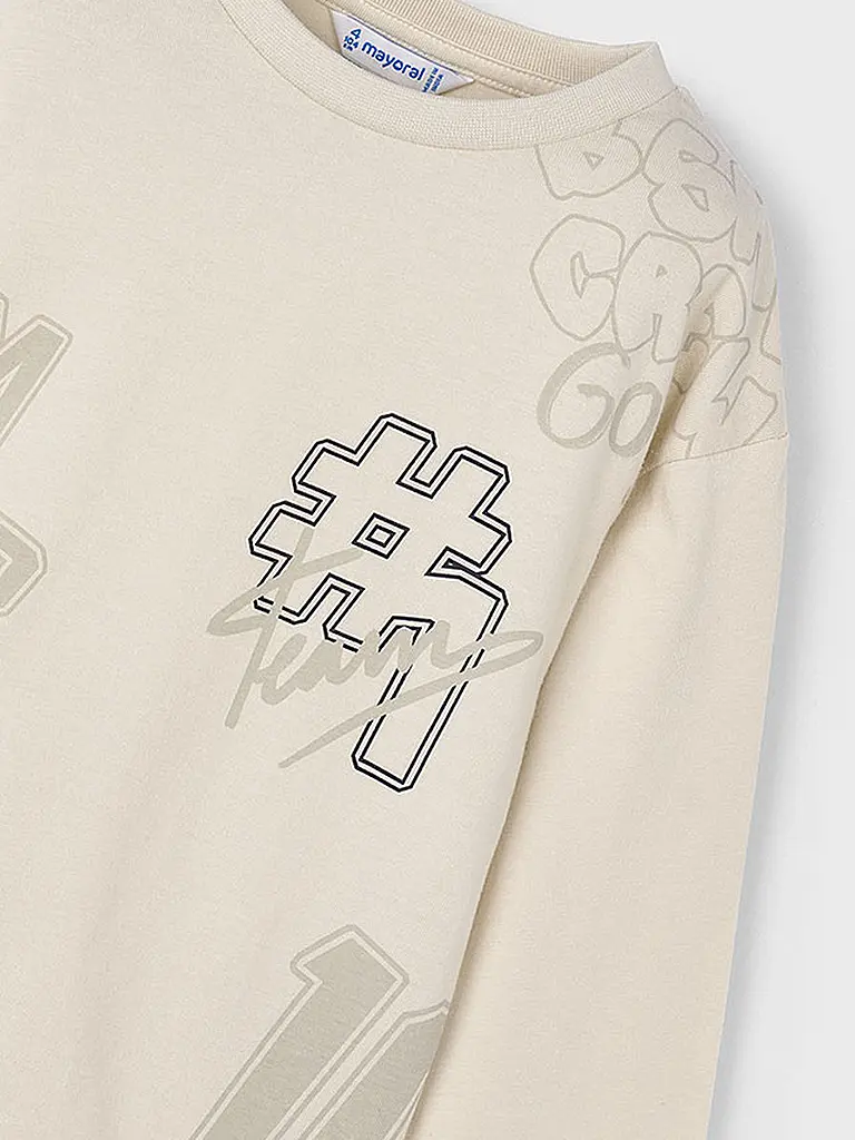 MAYORAL | Jungen Langarmshirt  | beige