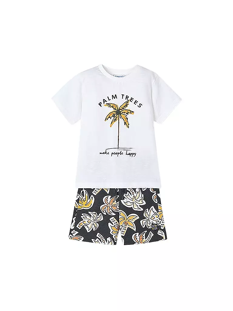 MAYORAL | Jungen Set 2-teilig T-Shirt und Shorts | weiss