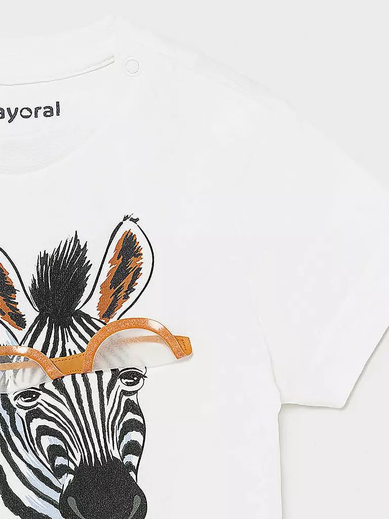 MAYORAL | Jungen T Shirt " Zebra " | weiß