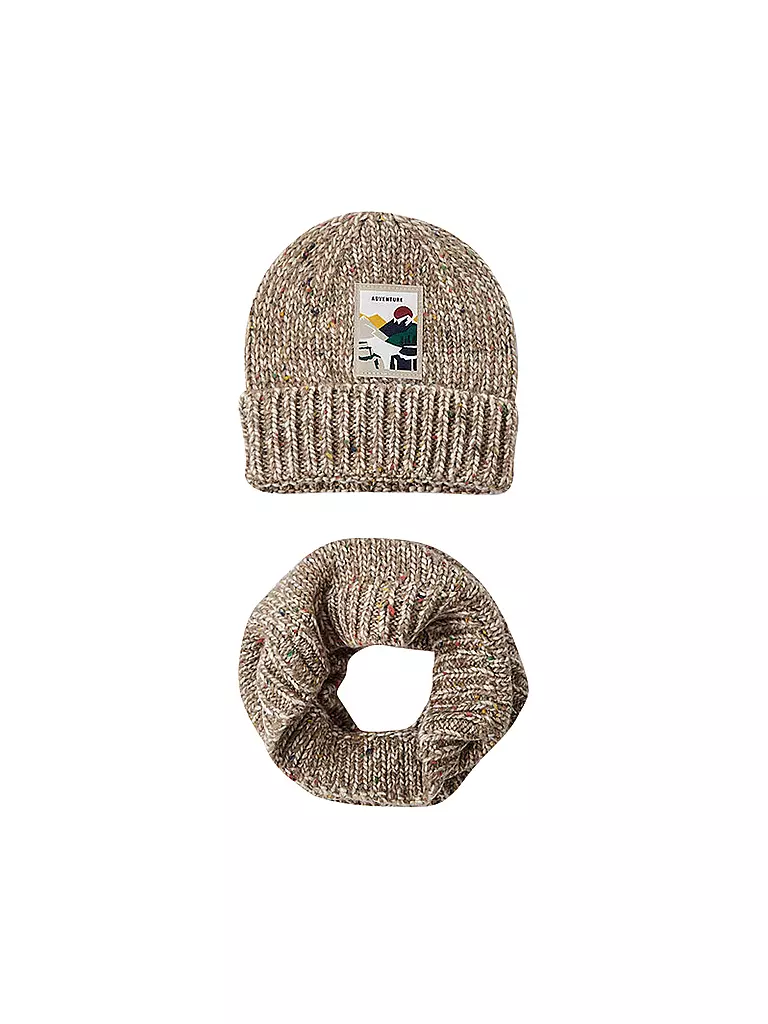 MAYORAL | Kinder Set 2-teilig Haube, Schal | beige