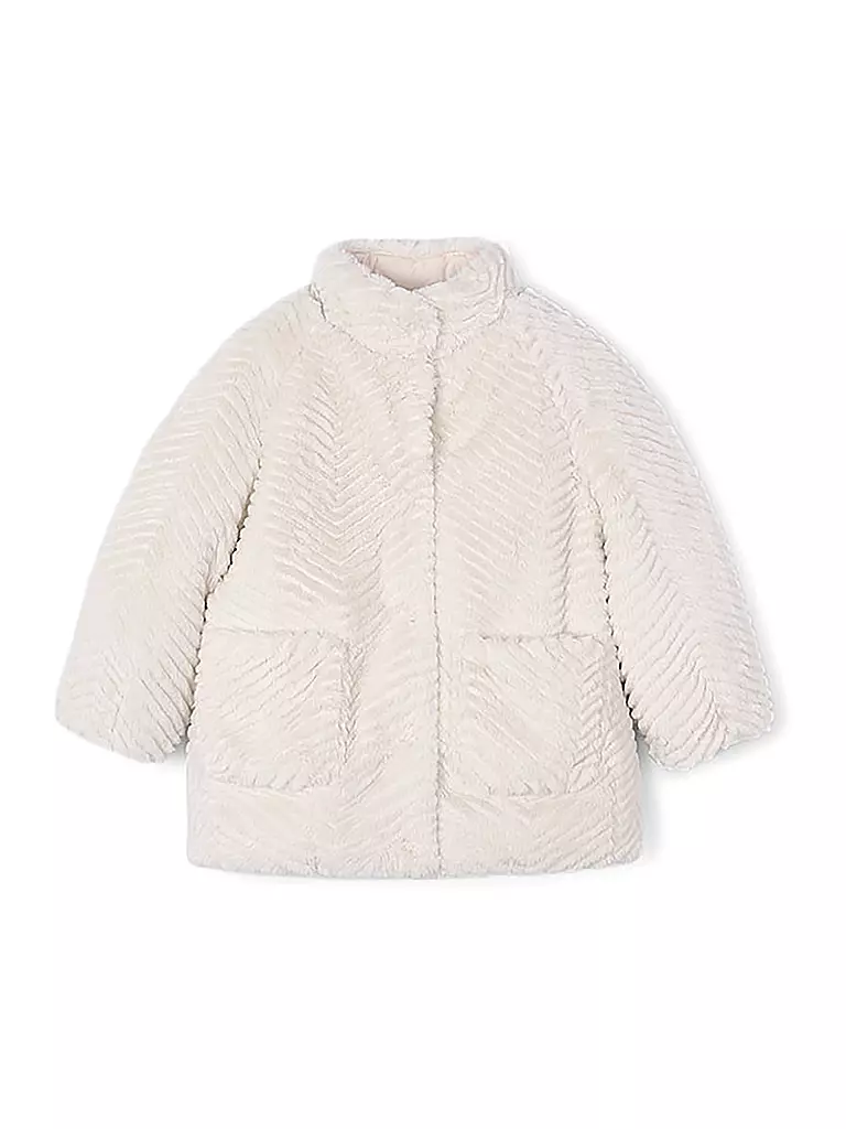 MAYORAL | Mädchen Jacke in Felloptik | Creme