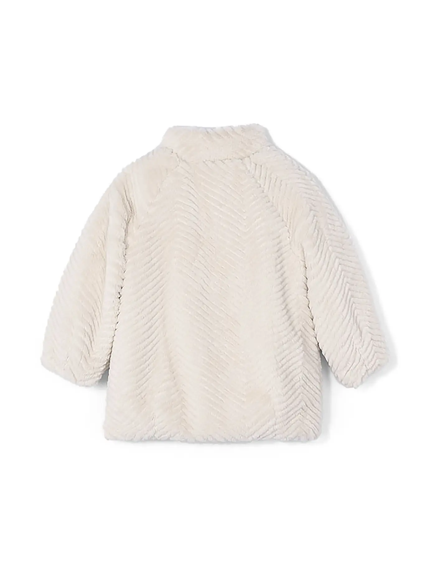 MAYORAL | Mädchen Jacke in Felloptik | creme