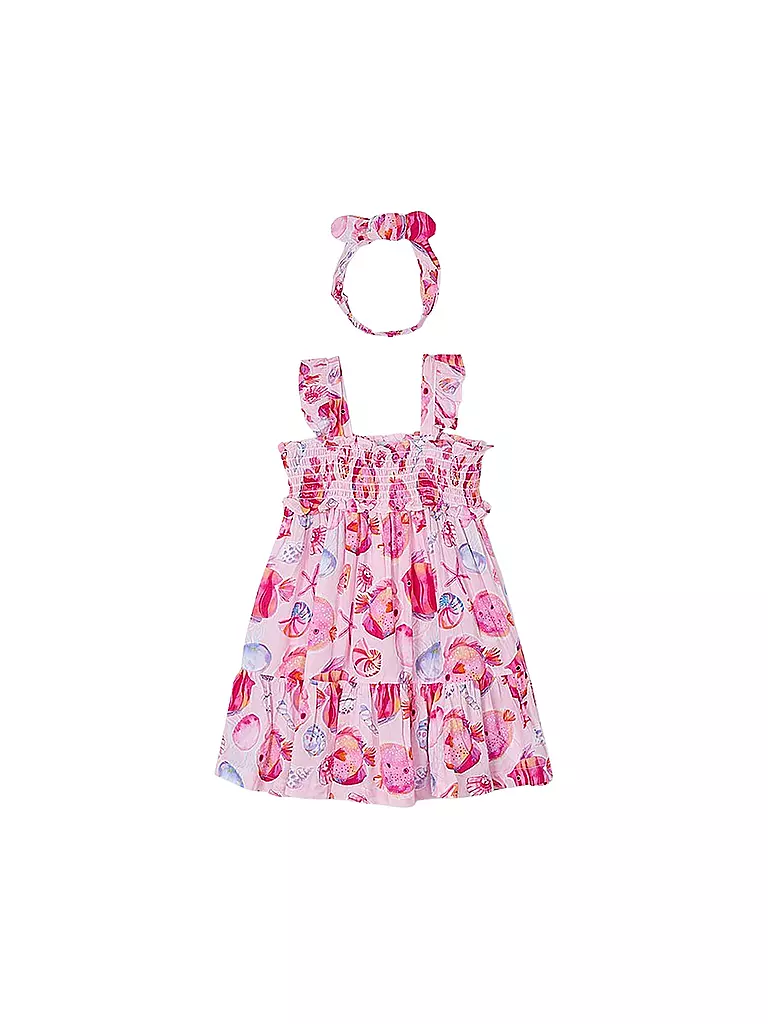 MAYORAL | Mädchen Kleid mit Haarband | rosa
