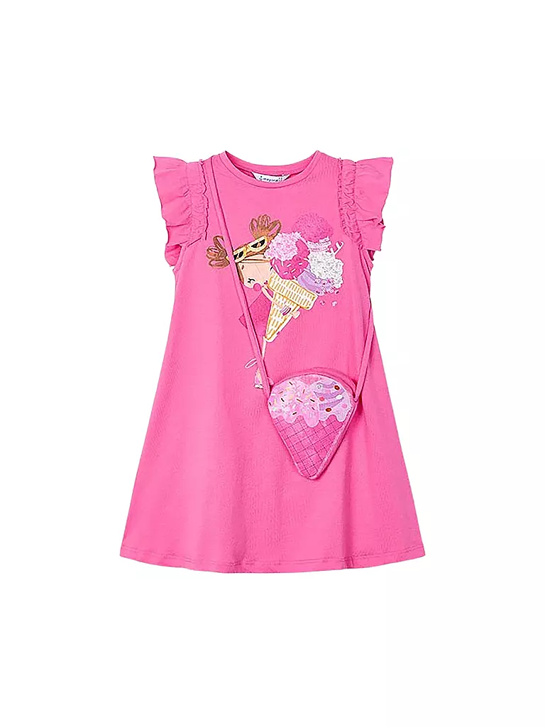 MAYORAL | Mädchen Kleid mit Tasche  | rosa