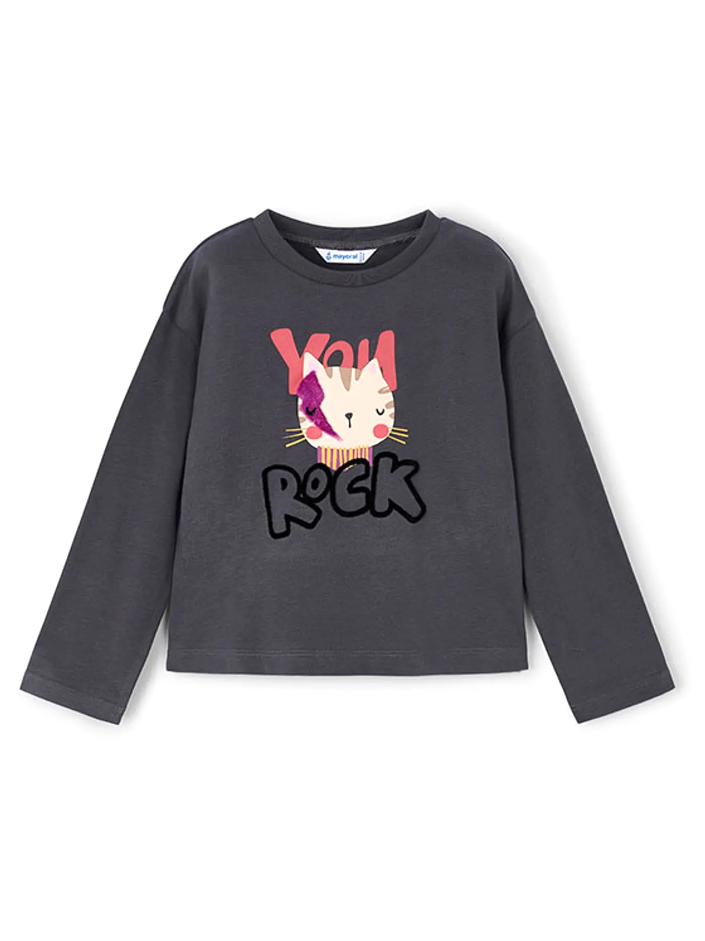 MAYORAL | Mädchen Langarmshirt  | grau