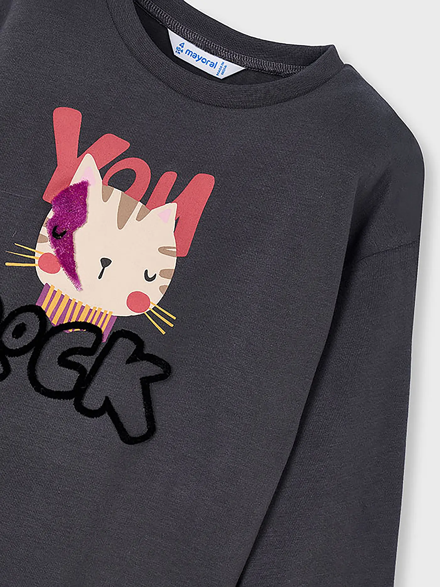 MAYORAL | Mädchen Langarmshirt  | grau