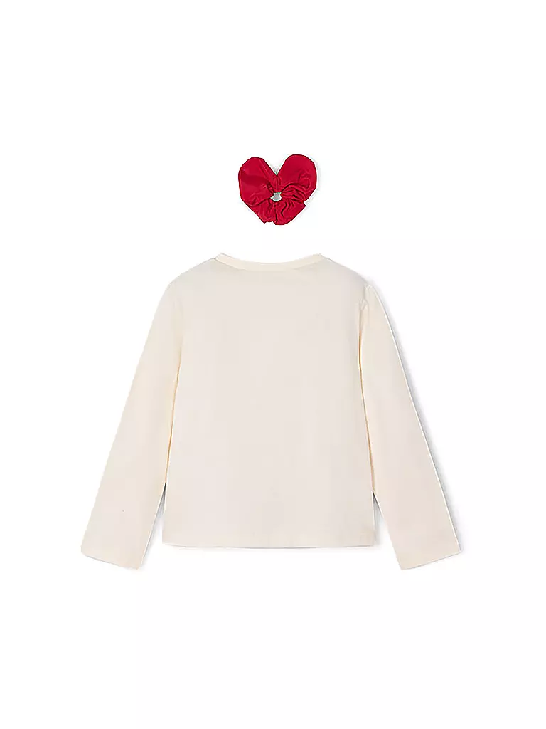 MAYORAL | Mädchen Langarmshirt mit Haargummi | weiss