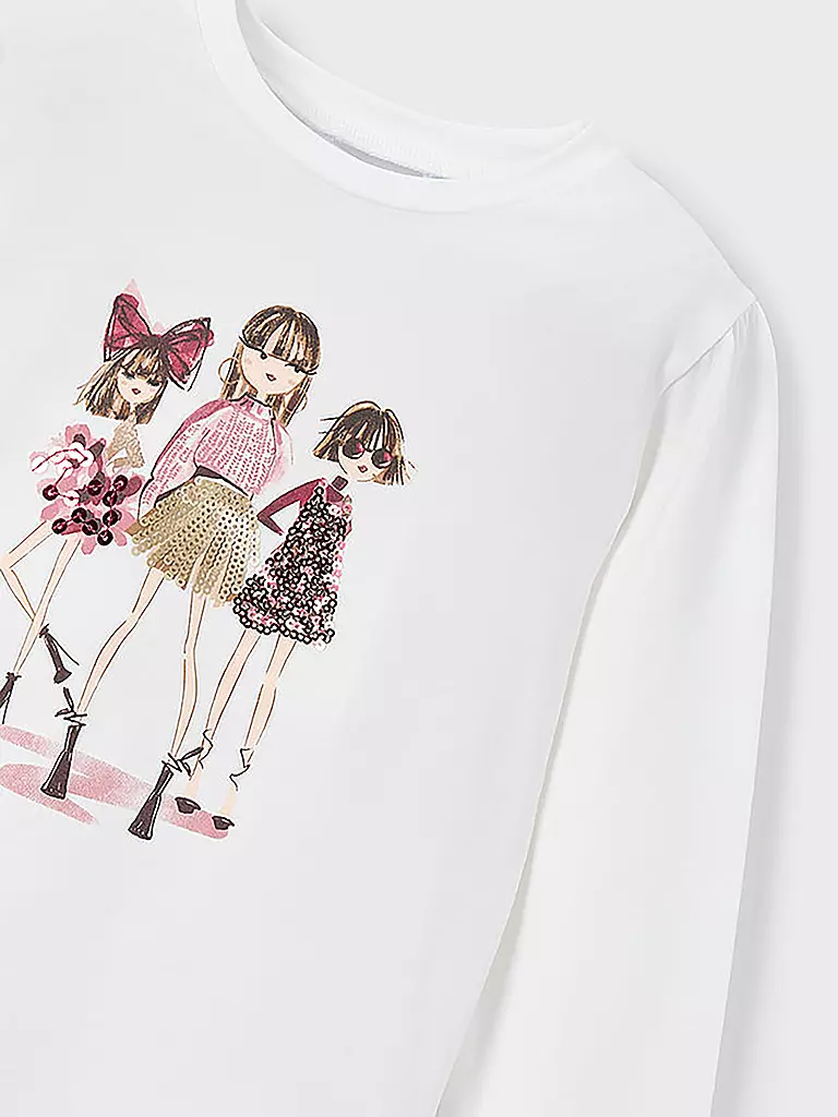 MAYORAL | Mädchen Langarmshirt | weiss