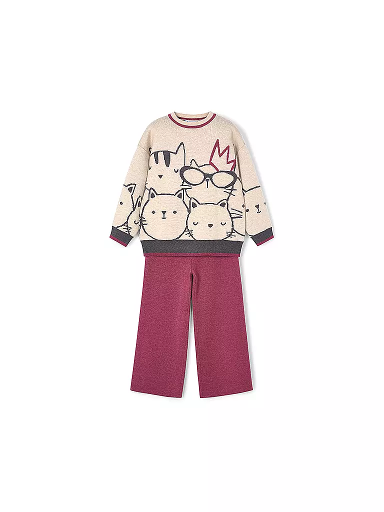 MAYORAL | Mädchen Set 2-teilig Pullover und Hose | beere