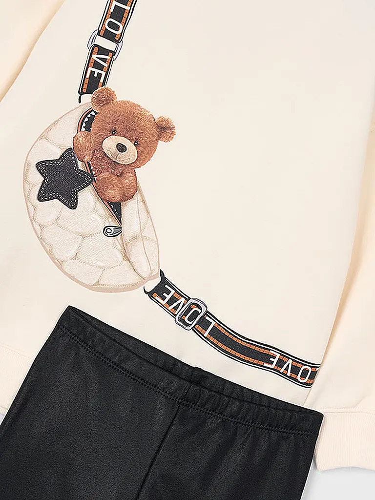 MAYORAL | Mädchen Set 2-teilig Pullover und Leggings | schwarz