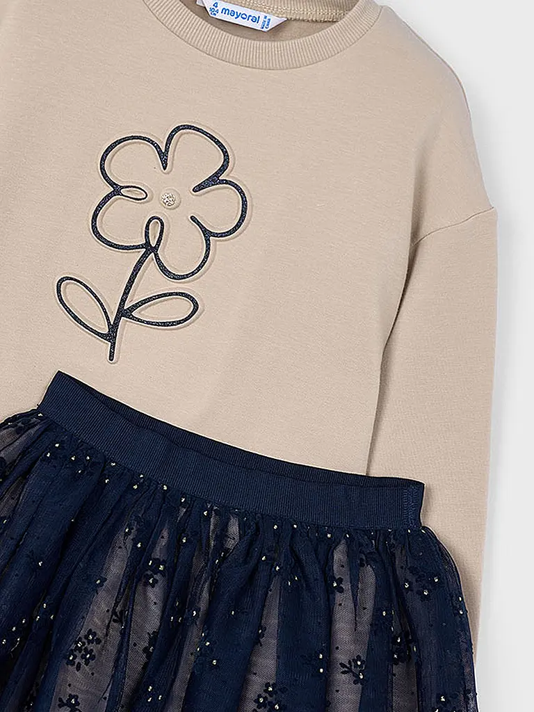 MAYORAL | Mädchen Set 2-teilig Pullover und Rock | dunkelblau