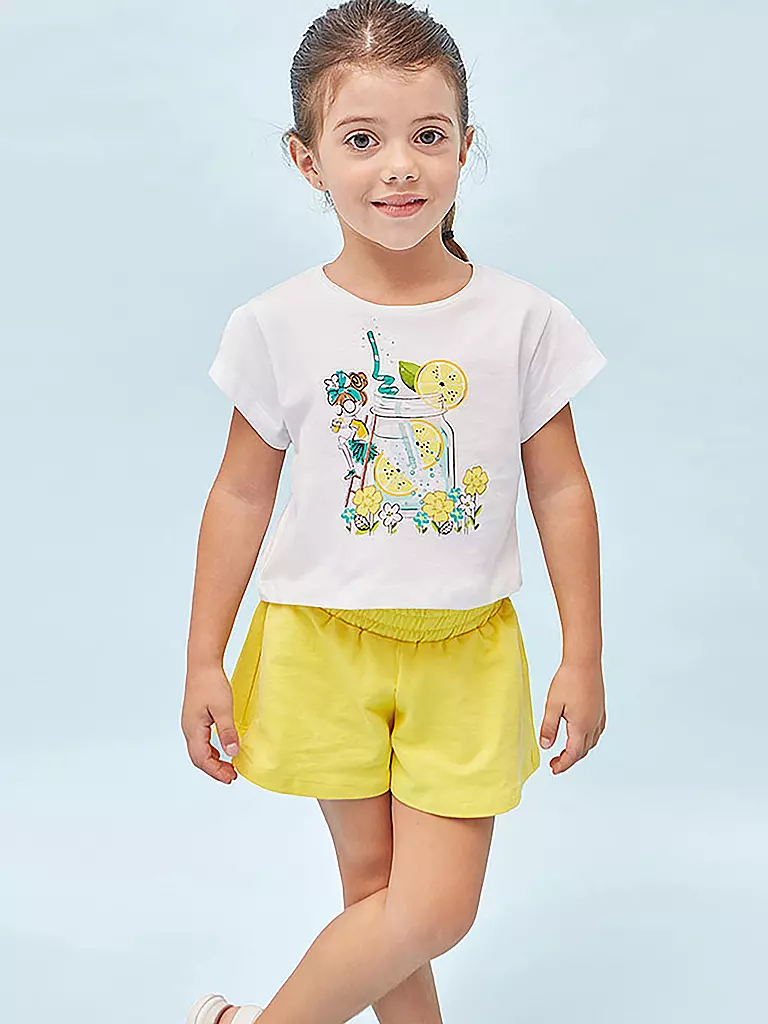 MAYORAL | Mädchen Set 2-teilig T-Shirt mit Shorts  | gelb