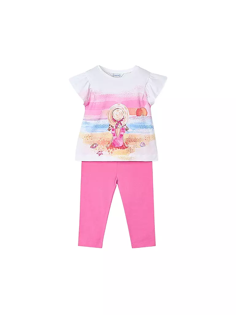 MAYORAL | Mädchen Set 2-teilig T-Shirt und Leggings | pink