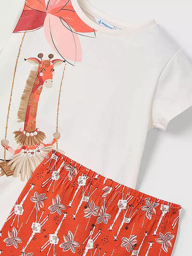 MAYORAL | Mädchen Set 2-teilig T-Shirt und Leggings | dunkelrot