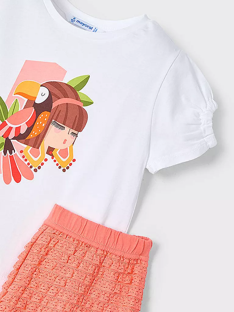 MAYORAL | Mädchen Set 2-teilig T-Shirt und Shorts | türkis