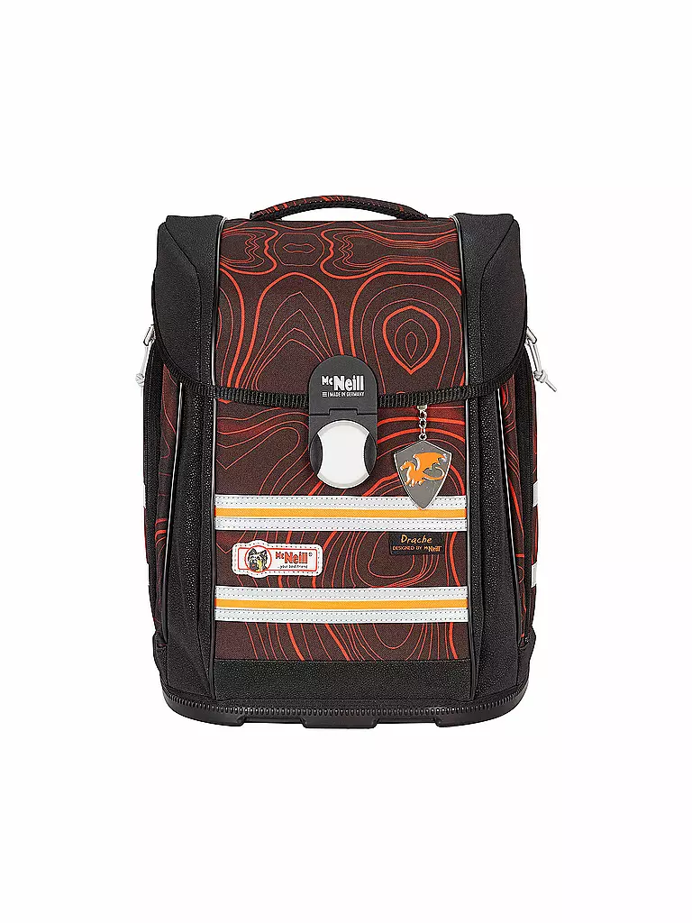MC NEILL | Schultaschen Set 4tlg McLight Ergo Primero Drache | schwarz