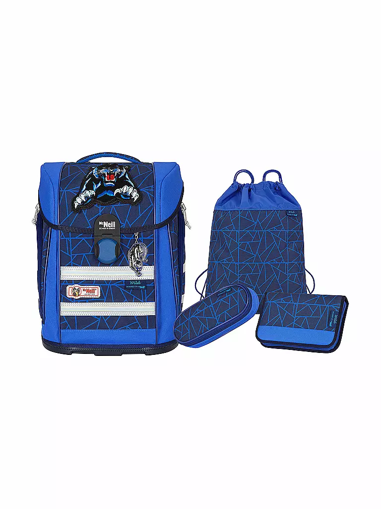 MC NEILL | Schultaschen Set 4tlg McLight Ergo Primero Wild | blau