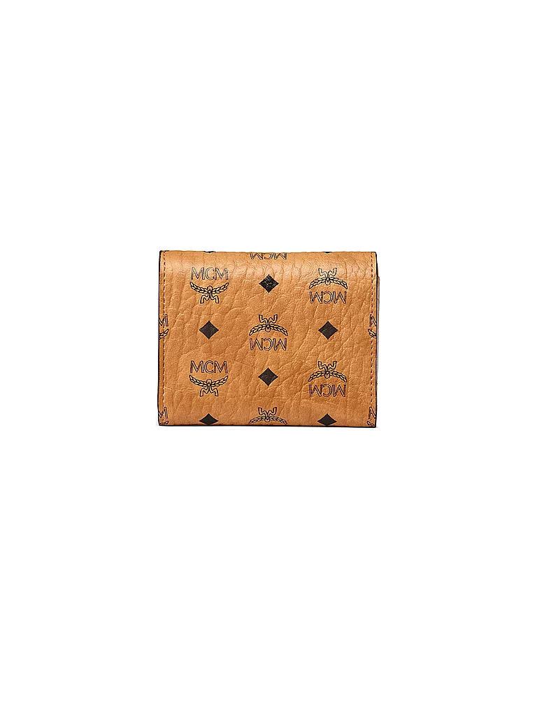 MCM Portefeuille à rabat Visetos Original marron