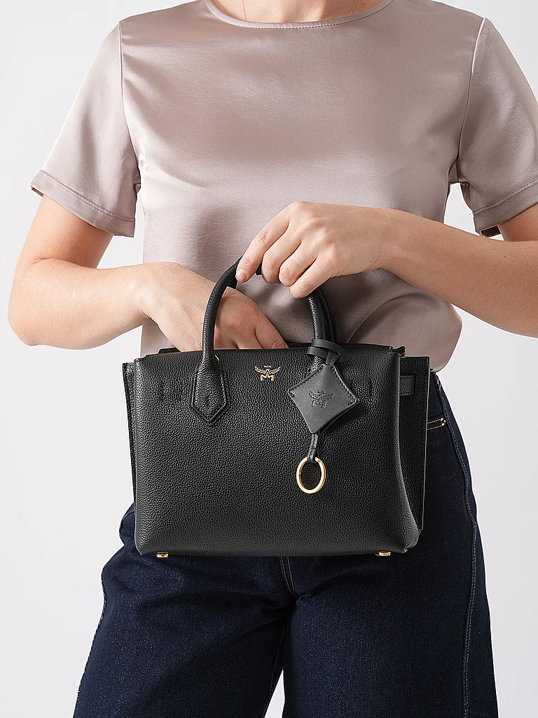 MCM Bolso de cuero - Bolso de mano MILLA Small negro