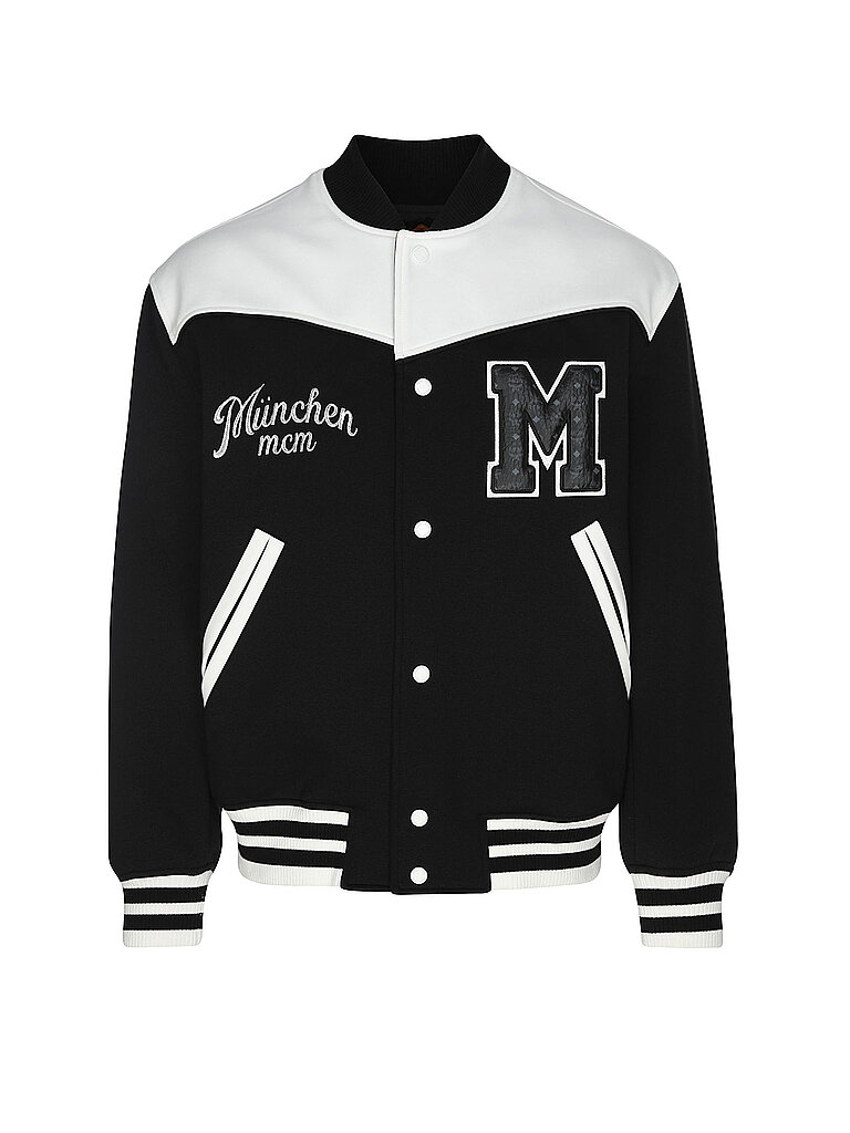 MCM Blouson COL PONTE VARSITY schwarz | L