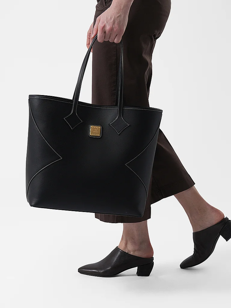 MCM Bolso de cuero - Shopper DIA Large negro