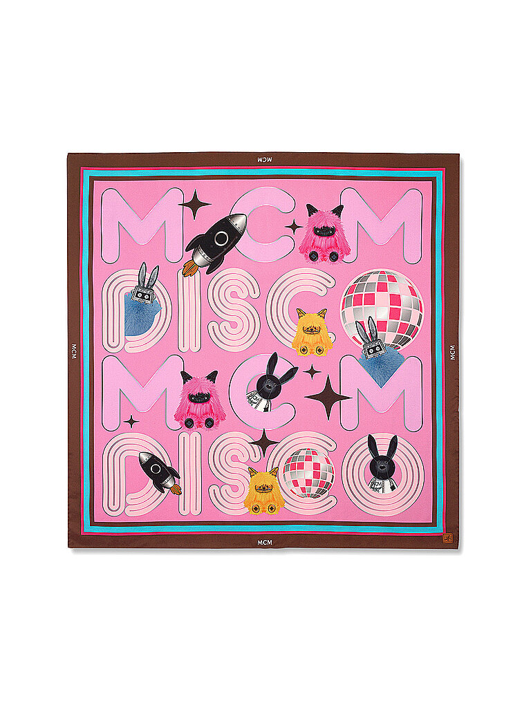MCM Seidentuch rosa
