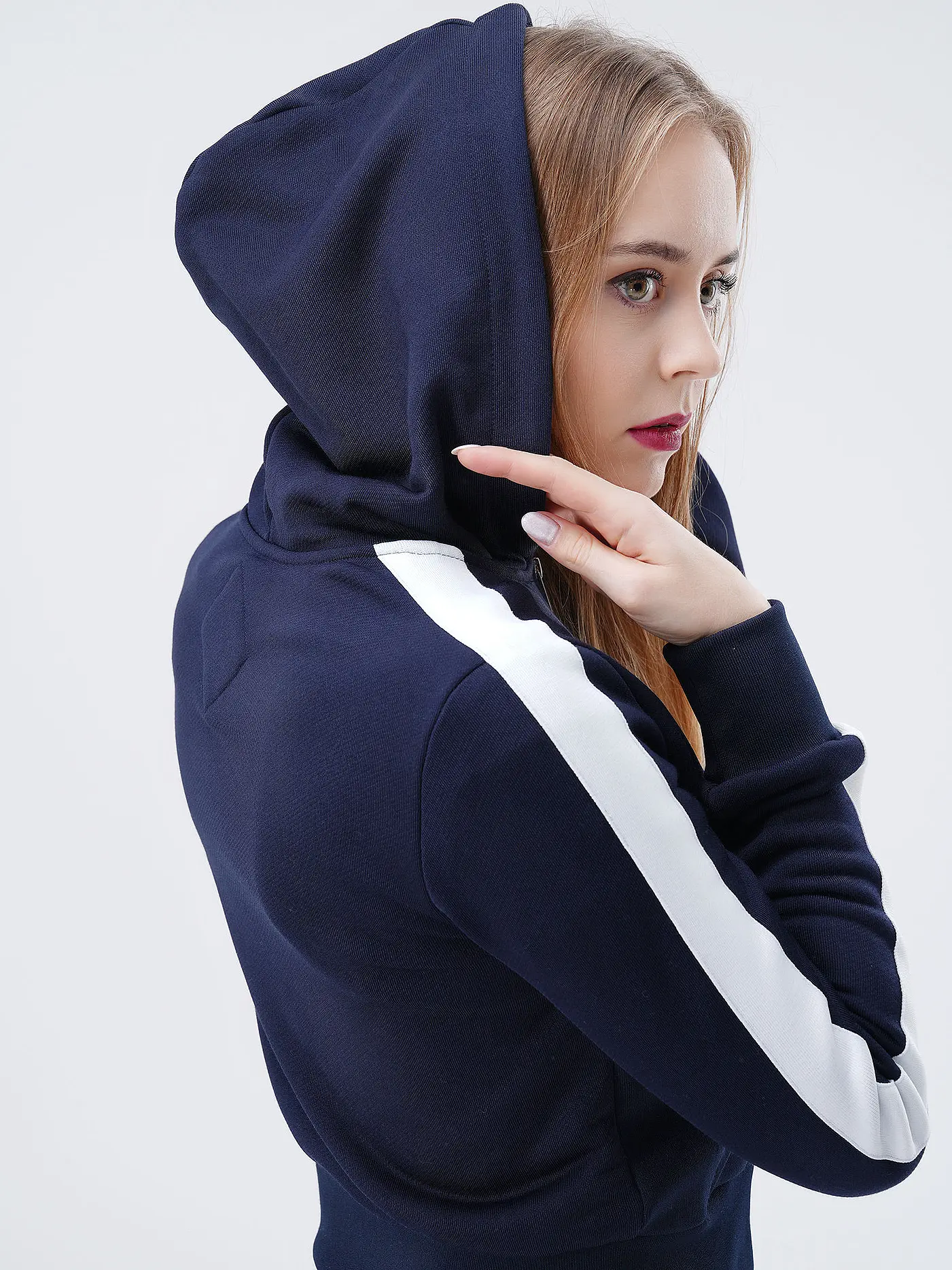 MCM | Kapuzensweaterjacke ESSENTIAL LAUREL | dunkelblau