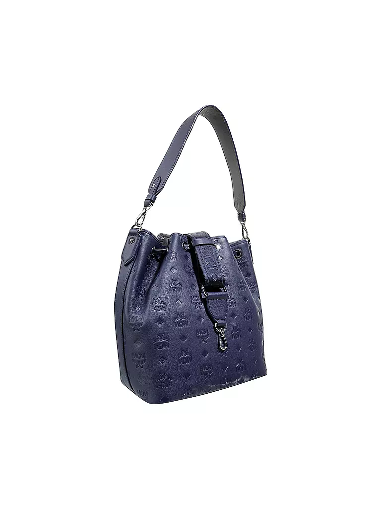 MCM | Ledertasche - Beuteltasche "Essential" | blau