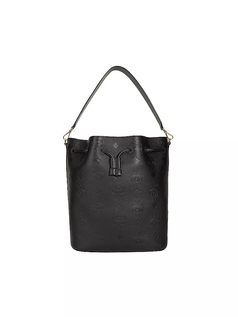 MCM | Ledertasche - Bucket Bag DESSAU Large | schwarz