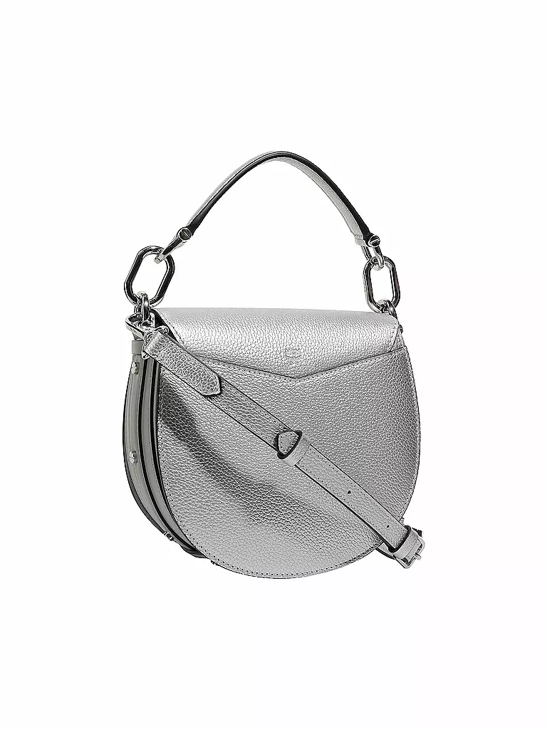 MCM | Ledertasche - Mini Bag "Patricia Visetos" | silber