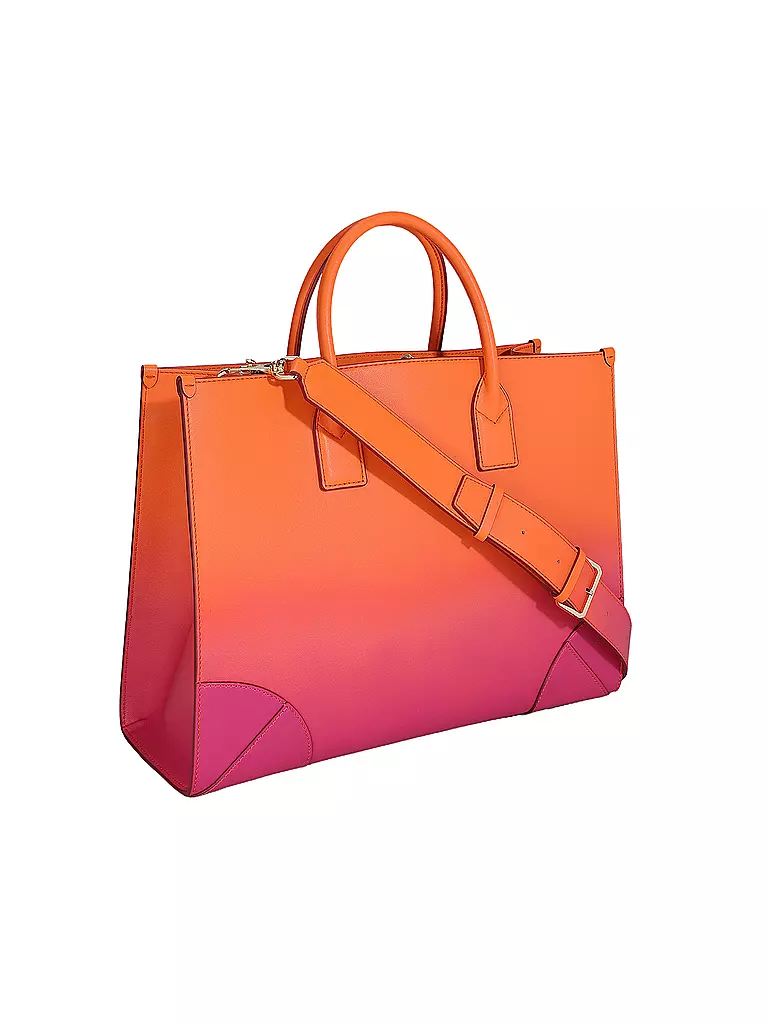 MCM | Ledertasche - Tote Bag MÜNCHEN Large | orange