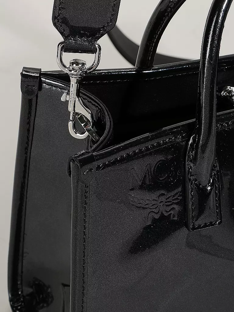 MCM | Ledertasche - Tote Bag MÜNCHEN Mini | schwarz