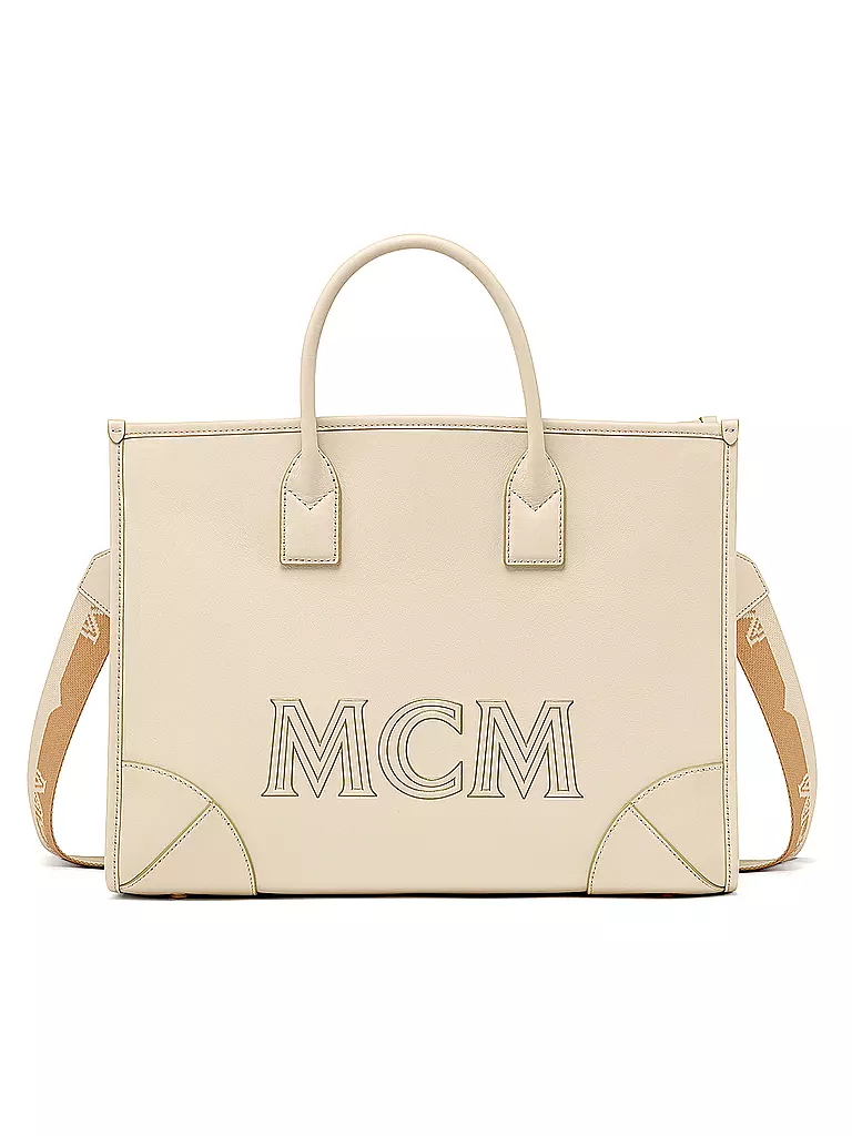 MCM | Ledertasche - Tote Bag MÜNCHEN | creme