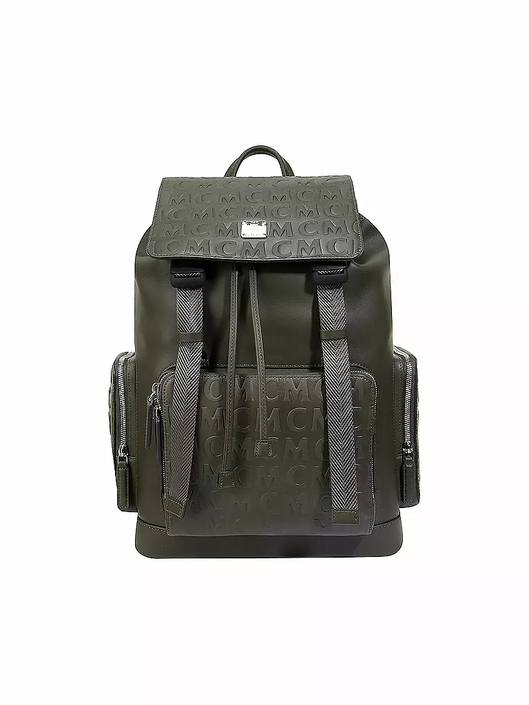 MCM | Rucksack Brandenburg Monogram | grün