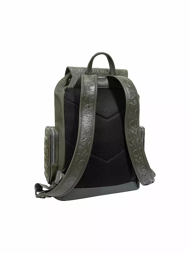 MCM | Rucksack Brandenburg Monogram | grün